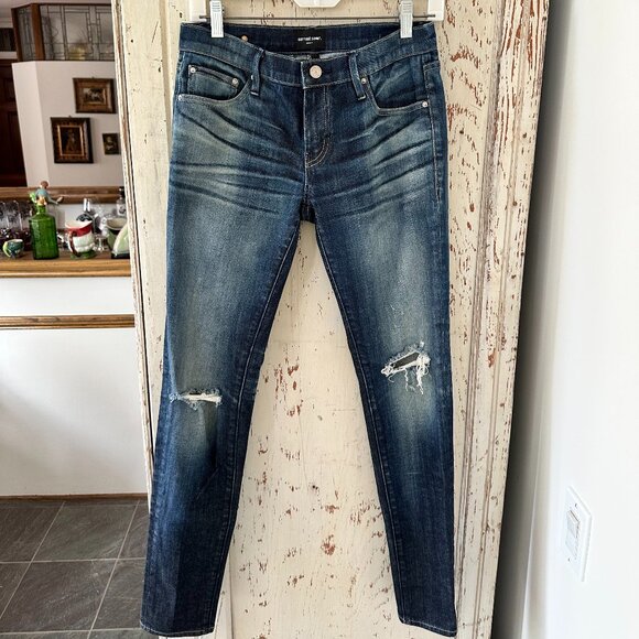 EARNEST SEWN DARK WASH JANE  SKINNY JEANS - Picture 1 of 4